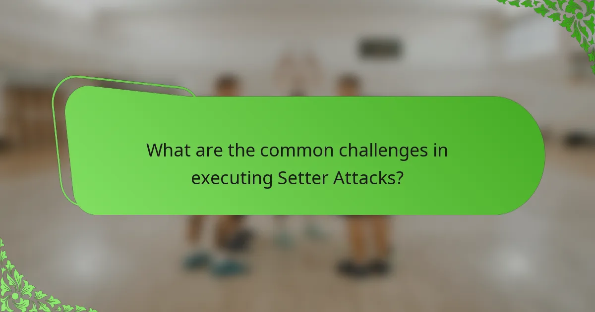 What are the common challenges in executing Setter Attacks?